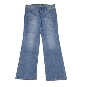 Lucky Brand Denim Jeans‎ Blue Embroidered Pockets Womens 18 Wide x 34 Long